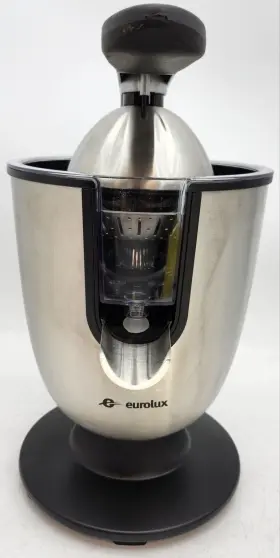 Elcj-1700s Eurolux Black Silver 160 Watts Stainless Steel Corded Citrus Juicer