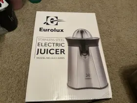 Elcj-2200s Eurolux Stainless Steel New In Box Electric Juicer Dishwasher Safe #2