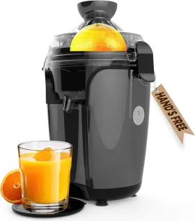 Elcj-4400 Eurolux Hands-free Electric Citrus Juicer Squeezer Machine Easy To Clean Grey