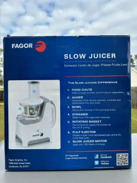670041650 Fagor Slow Masticating Juicer Model - Vegetable And Fruit Cold Press #3