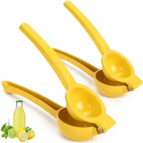 Sty-ferrochef-1740 Ferrochef 2 Pcs Handheld Lemon Squeezer Metal Hand Press Citrus Juicer For Lime S