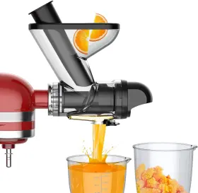 Fg2306 Fgreeble Masticating Juicer Attachment For Kitchenaid Stand Mixer Cold Pressed Black