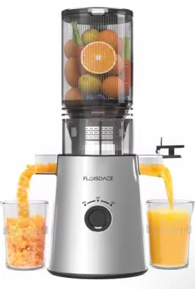 Floisdace 313034485461 Cold Press Juicer Slow Masticating Machines With 5 Inch Feeding Chute Fit Wh