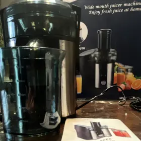 Fct30 Foayfian Wide Mouth Centrifugal Juicer Electric 1l Black Silver With Cup