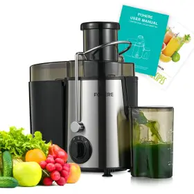 600w Fohere 616943000818 Juicer Machines Centrifugal With Wide Mouth 3 Inch Feed Chute For Wh