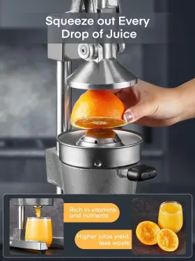 Fohere 762765693803 Orange Juicer Squeezer Cast Iron Lemon Commercial Citrus Ha #2