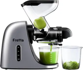 F3000 Fretta Juicer Machines Vegetable And Fruit Cold Press High Juice Silver