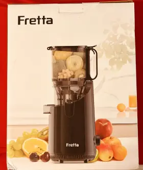 F4000 Fretta Cold Press Juicer Machines Slow Masticating 4.25 Inch Large Feed Chute 1.8 L 250 W