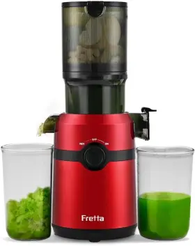 F5000 Fretta Cold Press Juicer Machines Slow Masticating Easy Clean