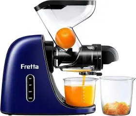 Jc01 Fretta Masticating Slow Juicer Cold Press Whole Fruit And Veggie Juicing Machine