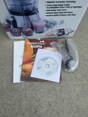 911500 Fusion Juicer Jason Vale Black With Manual And Recipe Book Excellent #2
