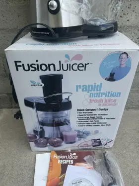 911500 Fusion Juicer Jason Vale Black With Manual And Recipe Book Excellent #3