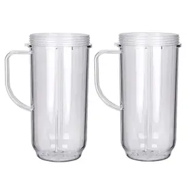 G Apok 706047616203 2x 22oz Cup Mug For Magic Bullet 250w Juicer Blender Mixer Replacement