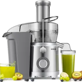 Juicer0103 Gdor 1300w Extra Large Juicer Machines With Larger 3.2 Inch Feed Chute Titanium Enh