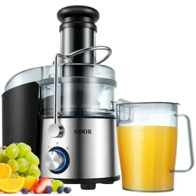 Juicer598 Gdor 1200w Juicer With Titanium Enhanced Cut Disc Larger 3 Inch Feed Chute Mac