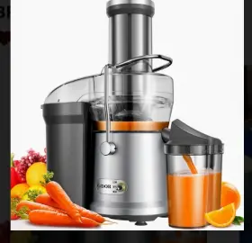 Gdor Kf2101 1200w Centrifugal Juicer Dual Speed Bpa-free Titanium Blade Silver