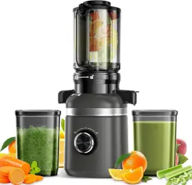 Mk-sj22-10 Glowwise Juicer Machines With Built-in Blades Cold Press 4.35 Inch Feeding Chute