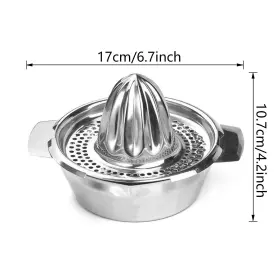 Gogocow 737311857947 Stainless Steel Citrus Orange Juicer Lemon Lime Fruit Hand Squeezer Kitchen Tool #2