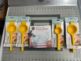 54243 Goodcook Essentials 5-pack Norpro Bradshaw Citrus Lemon Squeezer Juicer Heavy Duty Glass