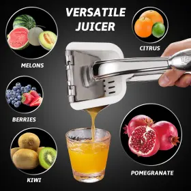 Gourmet Easy 651357178395 Lemon Squeezer Stainless Steel Juice Press Manual Juicer Citrus #2