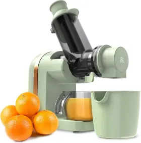 0589 Greater Goods Cold Press Juicer Powerful Slow Masticating Juice Sage Green