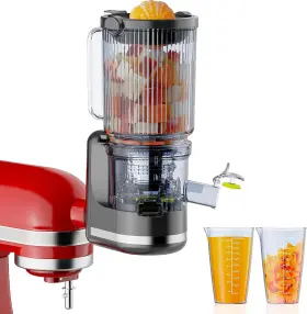 2501 Gvode - Juicer Attachment For Kitchen Aid With 4.9 Inch Large Feed Chute