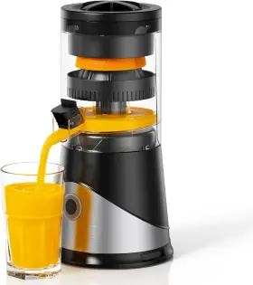 Hlg2512 Gvode Electric Citrus Juicer Hands-free One-touch Orange Juice Squeezer Black