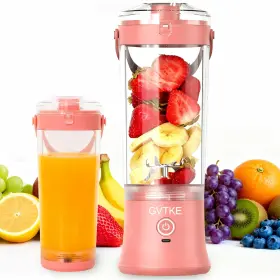 Gvtke 008678921894 Portable Blender Dual Mode 18000rpm 20oz Blending Cup A9-2.0 - Pink