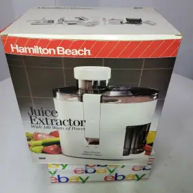 Hamilton Beach 040094040452 Juice Extractor White 395w Nos New Old Stock