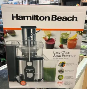 67870 Hamilton Beach Easy Clean Juice Extractor With Sweep Cleaning Tool