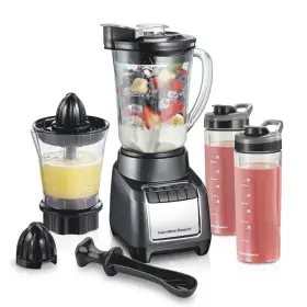 91992747 Hamilton Beach 3 In 1 Blend And Juice Glass 5-speed Blender System Black 53524