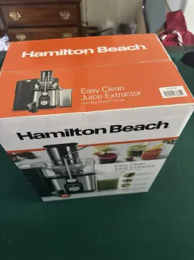 Chute800w Hamilton Beach Easy Clean Juice Extractor -new In Box Big Mouth Power