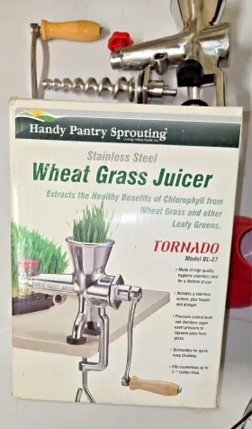 Bl-87 Handy Pantry Stainless Steel Wheat Grass Manual Hand Juicer Health Juice