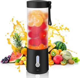 Handzee 445038546589 Portable Personal Blender 15.2oz Usb Rechargeable With 6 Blade