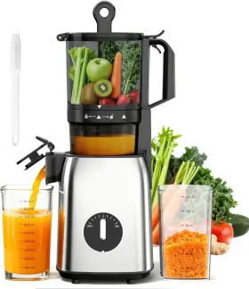 Hgm-920c Havato Cold Press Juicer 5.4 Inch Wide Chute Slow Masticating Extractor 300w Whole Fruit