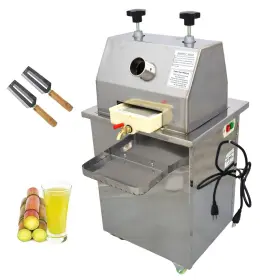 134027 Haywhnkn 110v Electric Vertical Suger Cane Juicer 3 Roller Sugarcane Press Machine