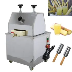 134804 Haywhnkn 110v Sugarcane Juicer Electric Juice Press Extractor With 2 Knives