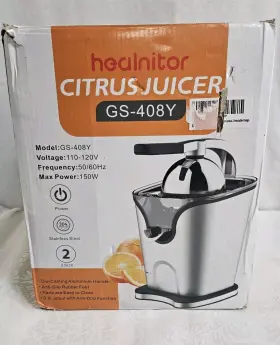 Healnitor 724781230516 Electric Citrus Juicer Squeezer With Cone Stainless Steel