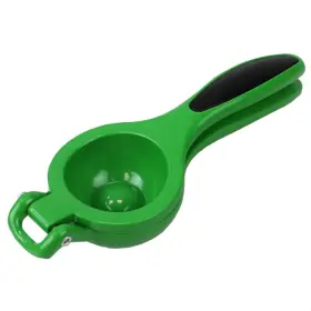 Home Basics 886466370853 Heavy-duty Enamel Coated Steel Lime Squeezer With Grip Handle In Vibrant Gree