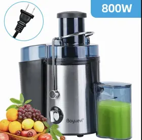 Home Boyuevi-3 Inch Feed Chute For Whole Fruitsand Veg 800w Use Multi-function