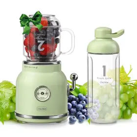 Sbl-1708-green Homeleader Personal With 20.3 Oz Travel Cup And Lid For Shakes Smoothies Blender Maker