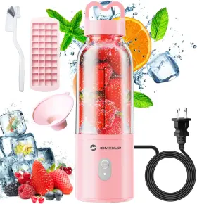Gd-801 Homexup Portable Personal Blender 17 Oz/500 Ml Juicer 175w Size Pink