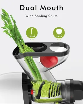 Hopetana 744784828831 Cold Press Juicer Slow Masticating High-yield Juice Extractor Maker Wide D #2