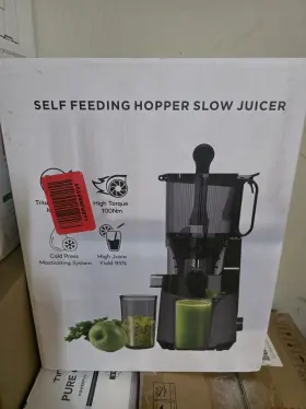 Sa-4015hsj Hopper Slow Juicer 108mm Large Feed Juice And Pulp Containers Low Noise 200w