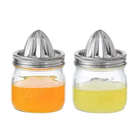 Hyperspace 680306977130 Lemon Lime Orange Manual Juicers Stainless Steel Hand Squeezer With Glass Mas