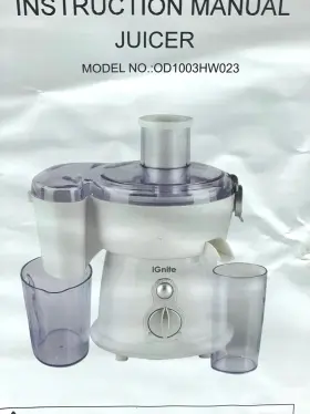 Od1003hw023 Ignite 2 Speed Juicer With Wide Feed Tubes #od1003hw023 White Nrfb Sku-756794 #3