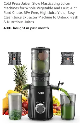 Fruit443 Iiuipd 78787878 Cold Press Juicer Slow Masticating Machines For Whole Vegetable/fruit443