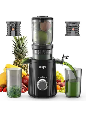 P723314206776 Iiuipi Cold Press Juicer Slow Masticating Machines For Whole Vegetable And Frui