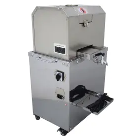 4-134038 Intbuying Open Box 4 Rolls Electric Sugar Cane Juicer Extractor Squeezer Stanless Steel #2