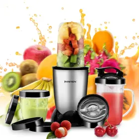 Zzxr300ussl Intetein 11 In 1 Juicer Blender 350w For Smoothies Juicing Grinding